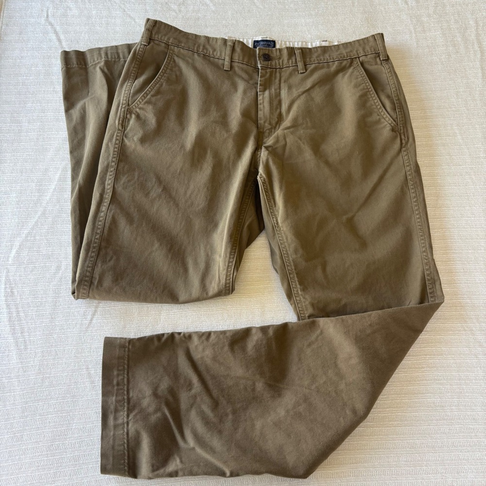 Levi Strauss & Co Mens Khaki Chino Pants Brown Straight Leg 34x32